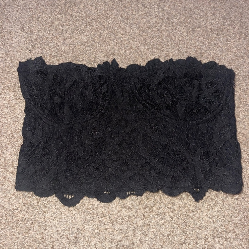 Free people strapless crop top